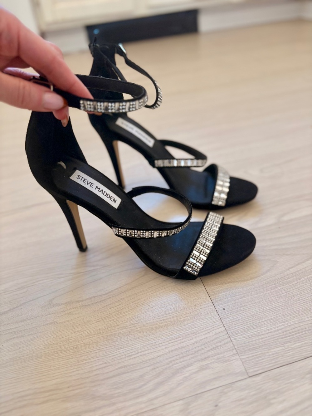 Steve Madden rhinestone shoes